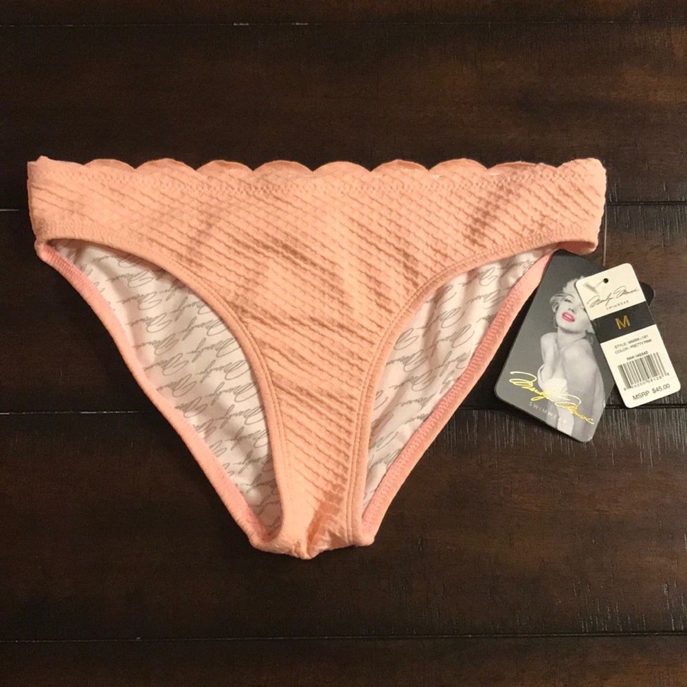 MARILYN MONROE  Pretty Pink Bikini Swim Bottom M - Picture 3 of 7